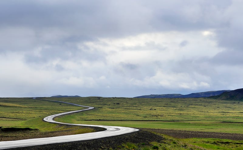 Bicycle on a road