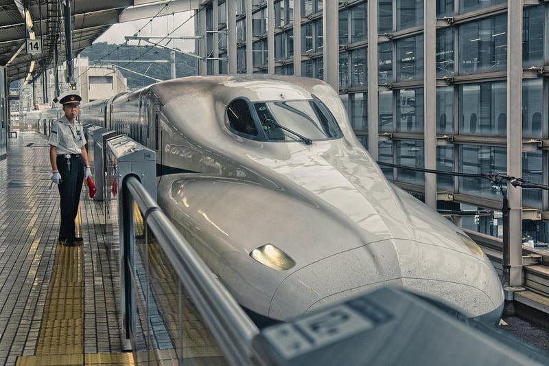 Train on tracks